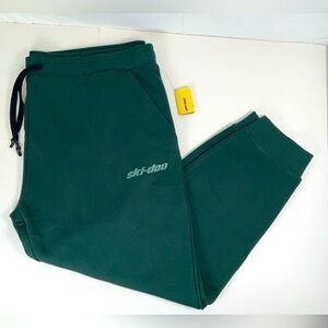 NWT Men’s Ski-Doo Signature Sweatpants Drawstring Heavyweight - Green‎ - 3XL